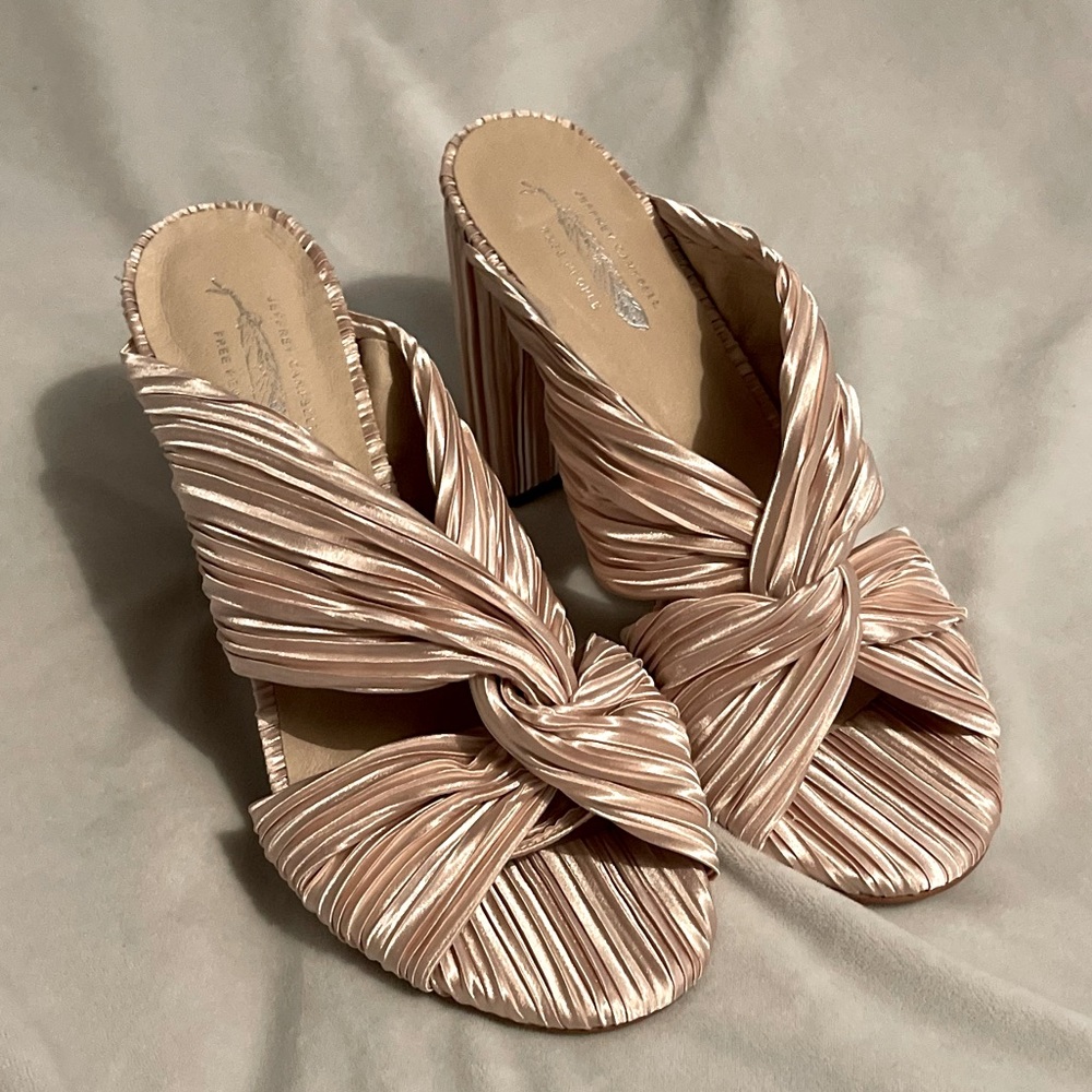 NEW Free People x Jeffery Campbell Venice Block Heel Mules